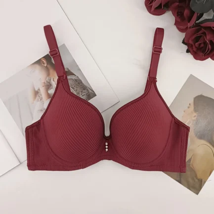 Sports Bras for Women Comfort Seamless Unlined Wireless Bras Solid Adjustable Straps No Underwire Push Up Bras Bralette Tank Top - Image 2