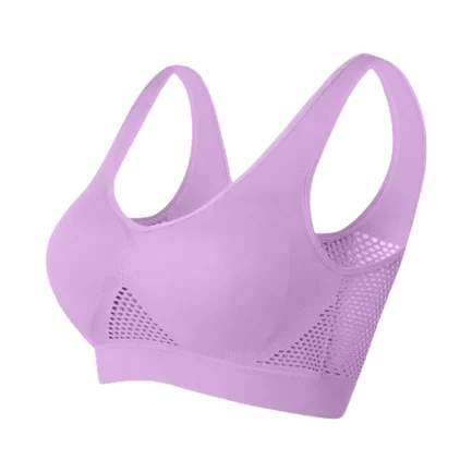 Women Bras Wireless Cotton Breathable Cool Liftup Air Bra 2024 New Large Size Air Bra Breathable And Comfortable Mesh Sports Bra - Image 8