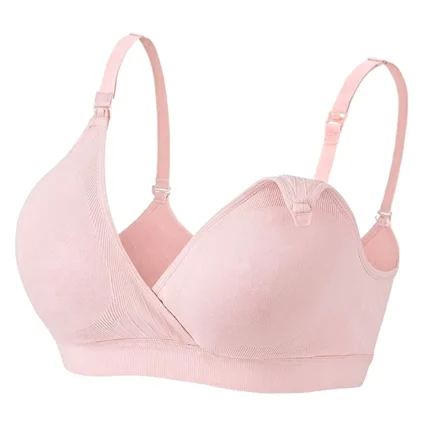 Lady Maternity Pregnancy Seamless Soft Breastfeeding Bras No Underwire Adjustable Straps Breast-Pumps Holding And Nursing Bra - Image 13