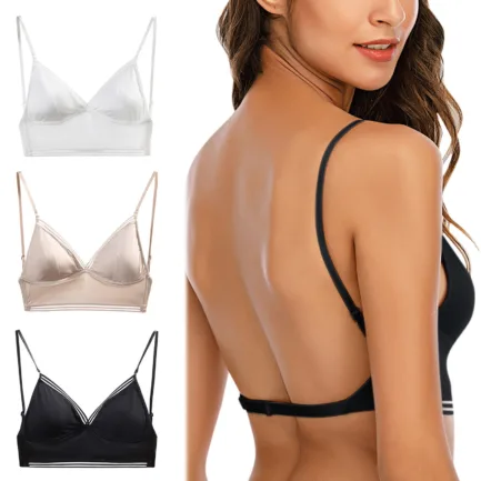 Sexy Lingerine Outfit No Steel Ring French Underwear Sexy Big Open Back Beautiful Back U Shaped Bra Summer Ultra Thin Bra 섹시 브라 - Image 7