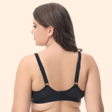 Women's Ultra-thin Underwired Full Cup Bra Elegant Solid Color Metallic Luster Anti-Sagging Underwear Soft Breathable Daily Bra - Image 10