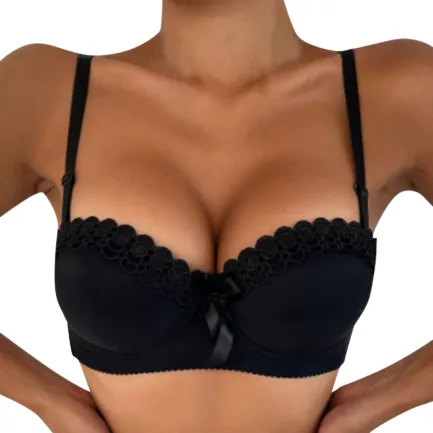 Strap Bras Women'S Sexy Lace Removable Comfort Push Up Sports Underwear Gathered No Steel Ring Lingerie For 5 Pack Mixed Colors - Image 8