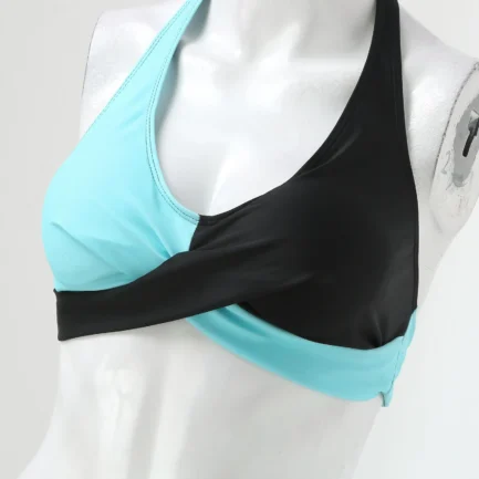 Women Split Swimwear Block Color Prints Swimsuit Ladies Push Up Padded Bra and Low Waist Triangle Panty Two Piece Swimwear - Image 12