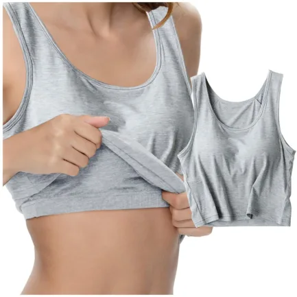 Solid Scoop Neck Casual Sleeveless Backless Crop Top With Built In Padded Bra Ribbed Slim White Sexy Basic T Shirt Ropa Barata - Image 9