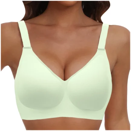 Ultra Thin Sports Bra Comfortable Traceless Full Coverage Bras For Women Wireless Soft Support Adjustable Strap Solid Bra - Image 5