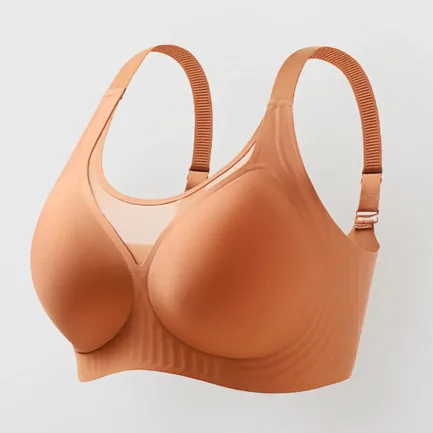 Women'S Without Underwire Seamless Bra Breathable Bralette Minimiser Bra T Shirt Sleep Bra With Additional Lingerie Underwear