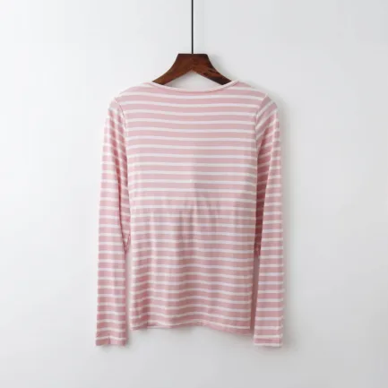 Womens Solid T Shirts Women 's T Shirt Bra Long Sleeve Pajama Yoga Top Padded Casual Top Tee Shirt With Women Thumb Hole Shirt - Image 12