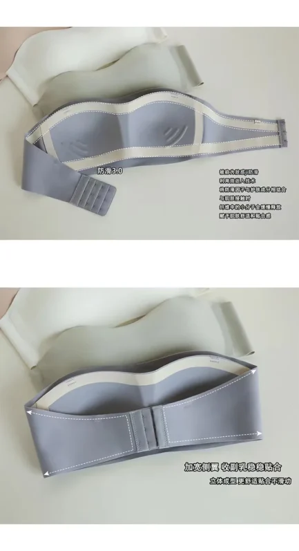 Women Seamless Tube Strapless Bra Chest Wrap Bandeau Wireless Breathable Underwear Tops Non Slip Invisible Bralette Push Up Bras - Image 33