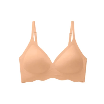 Sexy Deep V Neck Thin Strap Bras Womens Seamless Push Up Full-Coverage Bras Soft Support Underwear Bralette without Steel Ring - Image 11