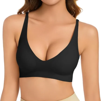 Women'S Bra Lingerie Women'S Bra Without Underwire V Neck Comfort Soft Bra Push Up Seamless Bra Lightly Padded Sujetadores Sexys - Image 8