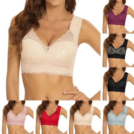 Women'S Bra Lingerie Women'S Adjustable Sports Front Closure Extra Elastic Breathable Push Up Trim Bra 신상여성속옷 - Image 6