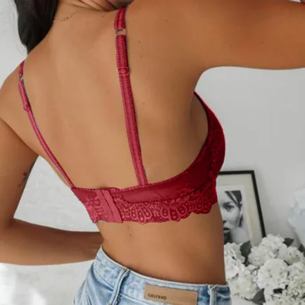 Wireless Push Up Bra Sexy Lace Hollow Bralette Women Breathable Underwear Fashion Lingerie Seamless Bras Femme Brassiere - Image 30