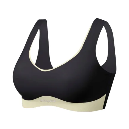 Large Size Traceless Womens Bra Comfortable Without Underwire Underwear Solid Color Gathering Shockproof Running Sport Bralette - Image 7