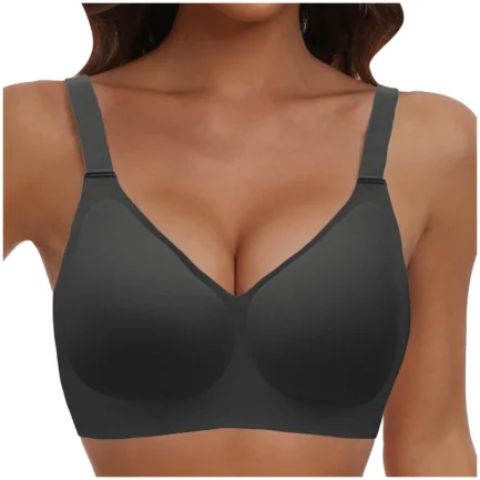 Ultra Thin Sports Bra Comfortable Traceless Full Coverage Bras For Women Wireless Soft Support Adjustable Strap Solid Bra - Image 2