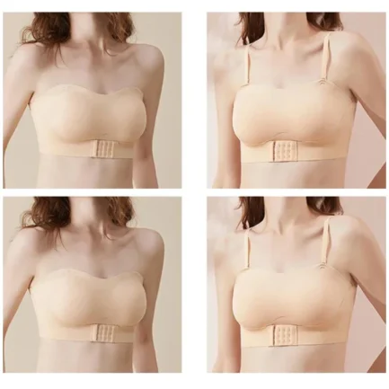 Invisible strapless bra for women wireless push up non slip wedding brassiere big breasts underwear sexy lingerie S-XL plus size - Image 6