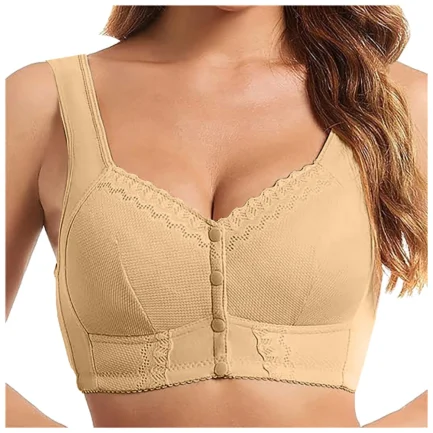 Seamless Breathable Lace Push Up Bras for Women Moona Bra Front Closure Breathable Bra For Seniors Plus Size Bras For Womens - Image 10