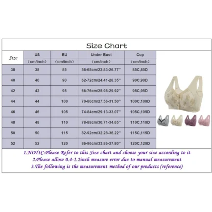 Women's Front Buckle Bras Without Steel Ring Push Up Lingerie Brassiere Seamless Gathered Underwear Large Size Sleep Sports Bra - Image 12