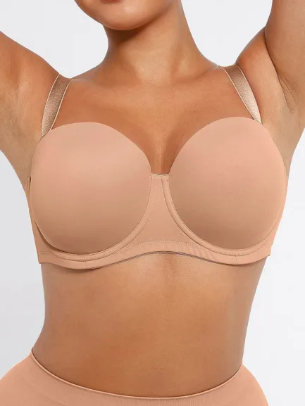 Women Wholesale 1/2 Cup Underwire Bra with Detachable Straps Shapewear Bust Support Push Up Gathering New Bra Underwear - Image 22