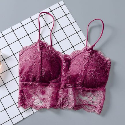 Bras For Women Summer Lace Bra With Pads Easy Comfort Bra Active Everyday Push Up Bralette Vest Wireless Brassiere Bra - Image 13