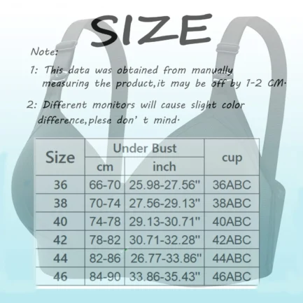 Women's Solid Bras For Home No Underwire Seamless Bralettes For Women Wireless Push Up Adjustable Strap Soft Large Bust Bra - Image 15