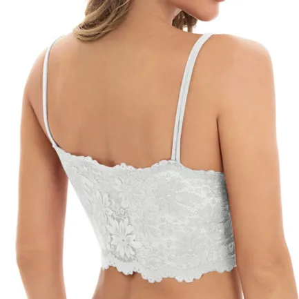 New Women Lace Bras Top Comfortable Bralette Solid Color Sexy Underwear Vest Female Hollow Out Wireless Lingerie Seamless Bra - Image 6