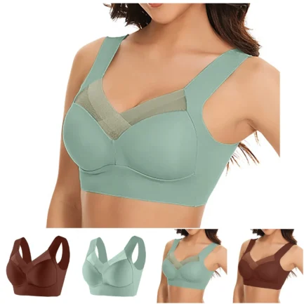 Large Size Push Up Bra For Women High Stretchy Lace Patchwork Sexy Brassiere Soft Seamless Underwear Gathered Sporty Bra 6XL - Image 11