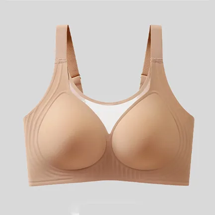Women'S Without Underwire Seamless Bra Breathable Bralette Minimiser Bra T Shirt Sleep Bra With Additional Lingerie Underwear - Image 4