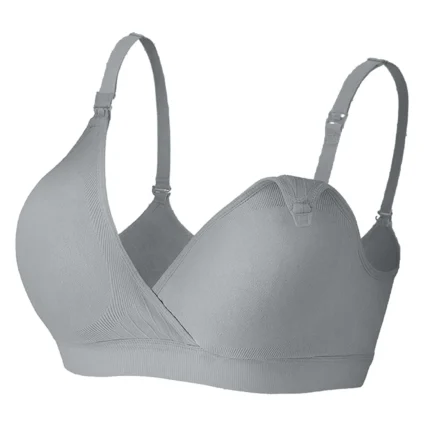 Lady Maternity Pregnancy Seamless Soft Breastfeeding Bras No Underwire Adjustable Straps Breast-Pumps Holding And Nursing Bra - Image 16