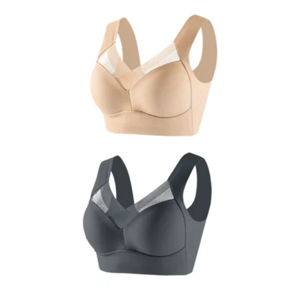 Womens Bras Comfortable Push Up 2pc Women's Large Strapless Lace Tank Top Underwear Thin Side Fold Side Breast Gather Adjustable - Image 16