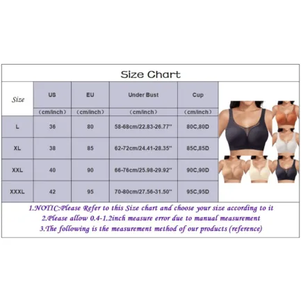 Women'S Without Underwire Seamless Bra Breathable Bralette Minimiser Bra T Shirt Sleep Bra With Additional Lingerie Underwear - Image 13