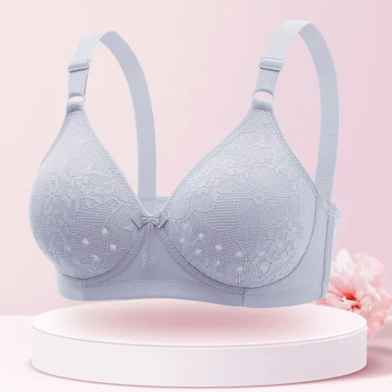 2024 New Thin Lacel Ring Comfortable Breathability Underwear Large Size Brater Buckle Female Bra With Support And Lift Bras - Image 7