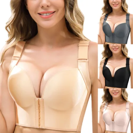 Women Front Closure&Wide Straps Longline Cup Full Coverage Sports Bras for Girls Light Sports Bra Bra Women Sports for Women Bra - Image 7