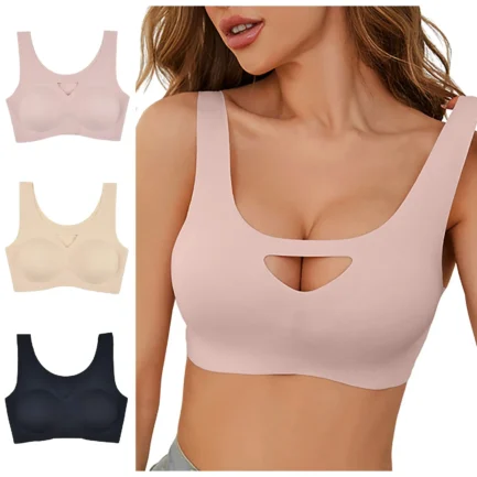 Women Comfortable Breast Controlling Underwear Yoga Light Sports Push Up Bra Large Size Breathable Comfortable Women Underwear - Image 7