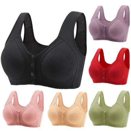 Women Sexy Lace Front Button Shaping Cup Adjustable Shoulder Strap Womens Bras Comfortable Push up 36c Bras for Women Push up - Image 7