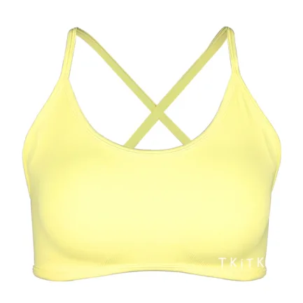 2Pieces TKITK Dynamic Backless Sports Bra Seamless Spandex Woman Fitness Elastic Breathable Enhancement Leisure Sports Underwear - Image 37