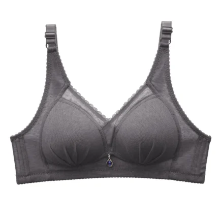 Wirefree Comfortable Bra Women Female Underwear Stretchable Straps Breathable Bras For Womens Lightweight Soft Gathered Bralette - Image 9
