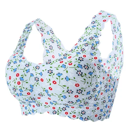 2024 New Bra Plus-Size Women'sBra Silk With Ice Print Sexy Unblemished Floral Underwear Floral Art Style With Support And Lift - Image 12