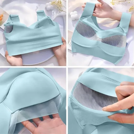 sexy lingerie for women push up Women's Large Strapless Lace Tank Top Underwear Thin Side Fold Side Breast Gather Adjustable Bra - Image 4