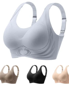 Women Wireless Bra With Seamless Smooth Comfort Adjustable Strappy Push Up Full Coverage Sexy Underwear Women Large Size Brassie