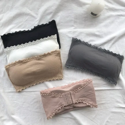 Lace Strapless Bra Women Sexy Tube Top Invisible Push Up Bralette Lady Seamless Underwea Lingerie Summer Chest Wraps Crop Tops - Image 5