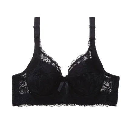 Lace Bra Large Size Ladies Underwear Breathable Comfortable push Up Bra with Wire Bow Bra Top Women Underwear - Image 16