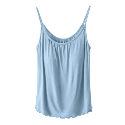 Sexy Casual Tanks T Shirt Strapless Tube Tank Top For Women Sleeveless Tops With Built In Bras Shelf Bra Padded Shirt Underwear - Image 10