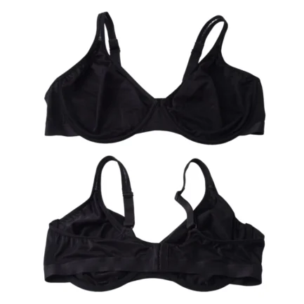 Women's Ultra-thin Underwired Full Cup Bra Elegant Solid Color Metallic Luster Anti-Sagging Underwear Soft Breathable Daily Bra - Image 17