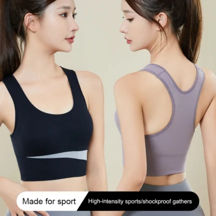 Sports Bras Women Push Up Top Fitness Vest Sports Top Seamless Wire Free Underwear Shockproof Yoga Bra Quick Dry Gym Sportswear - Image 9