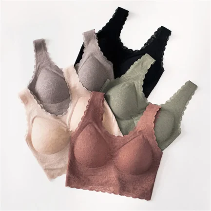 Women Bras Bralette Top Sexy Lace Flowers Underwear Ladies Beauty U Shape Back Lingerie Sports Push Up Bra Cozy Chest Tube Top - Image 8
