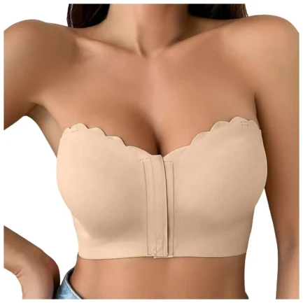 2024 Women'S Strapless Bandeau Bra New European American Models Seamless Lingerie Gather Collect Auxiliary Breasts Underwear - Image 11