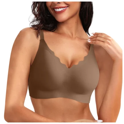 Womens Seamless Bras No Underwire Push Up Padded Bralette Wireless Comfort Bralettes Full Coverage Sleeping Everyday Bra - Image 10