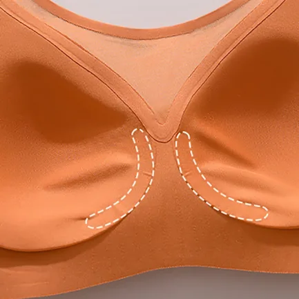Women'S Without Underwire Seamless Bra Breathable Bralette Minimiser Bra T Shirt Sleep Bra With Additional Lingerie Underwear - Image 5
