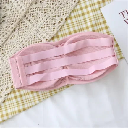 Sexy Women's Strapless Bra with Removable Pads Underwear Tube Top Girls Invisible One-piece Backless Lingerie Cropped Tanks - Image 17