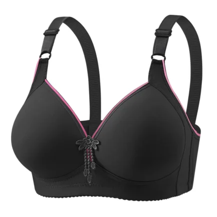 2024Womens With Support And Lift Plus Size Bras,Comfort Full Coverage Everyday Bras Breathable Wireless Elegant Big Breasts Bra - Image 6